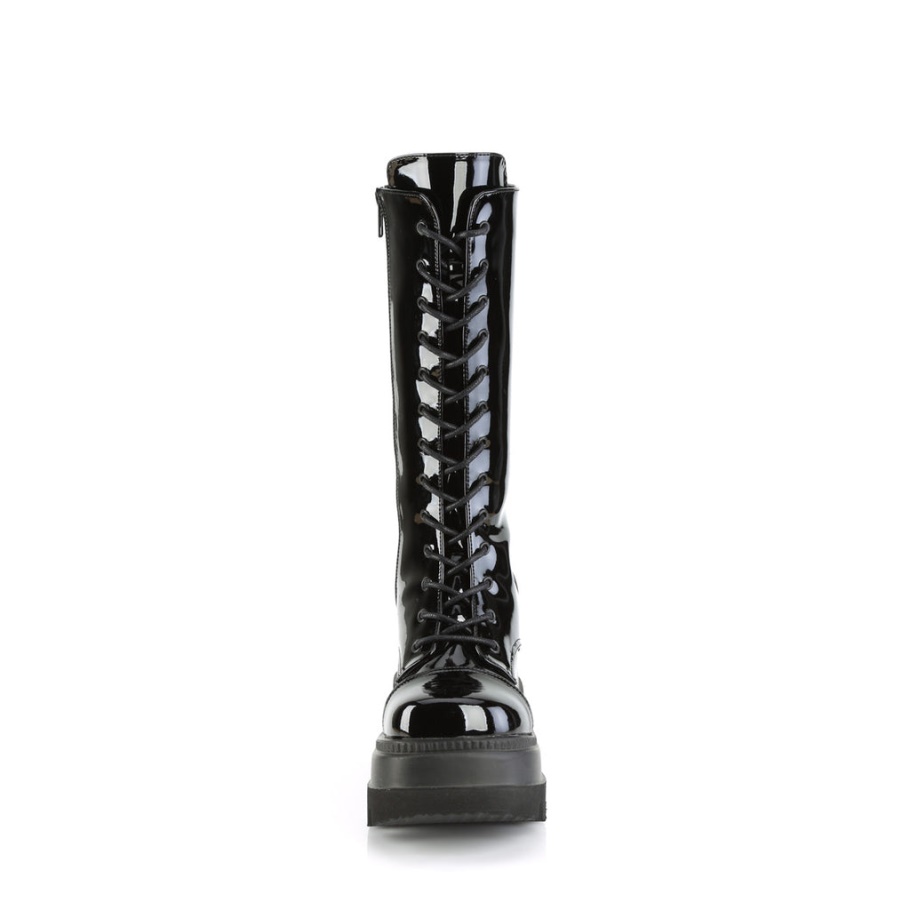 Shaker-72 Botas Demonia Charol Negro
