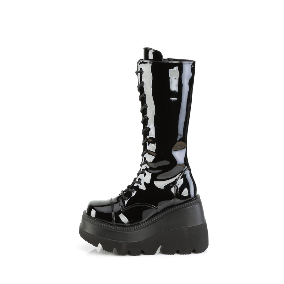 Shaker-72 Botas Demonia Charol Negro