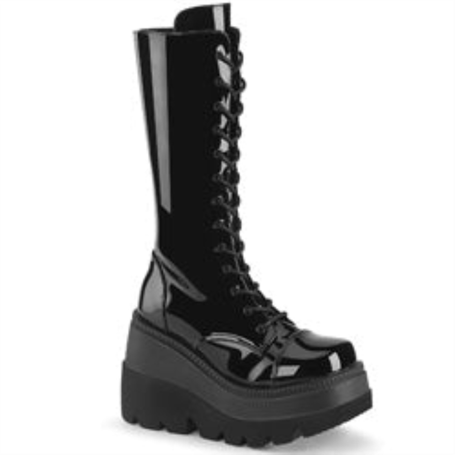 Shaker-72 Botas Demonia Charol Negro