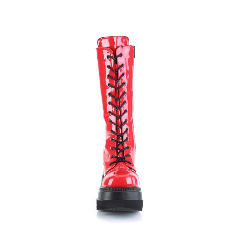 Shaker-72 Botas Demon Charol Rojo