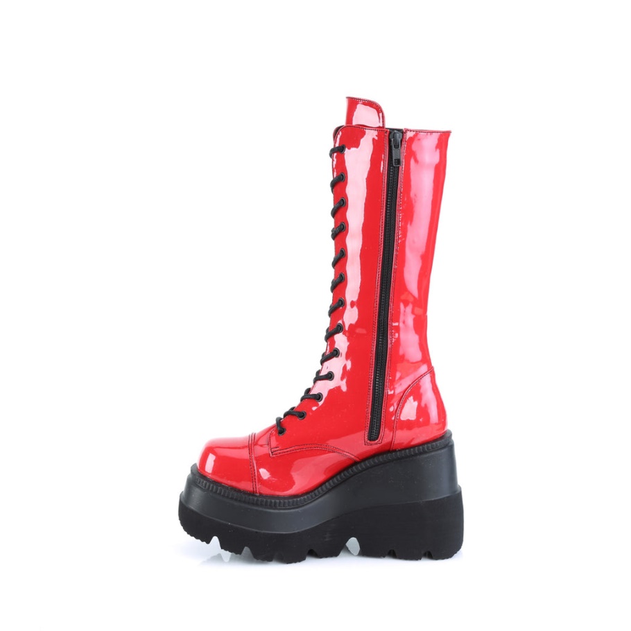 Shaker-72 Botas Demon Charol Rojo
