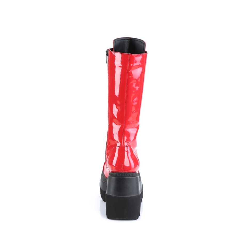 Shaker-72 Botas Demon Charol Rojo