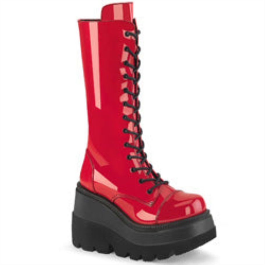 Shaker-72 Botas Demon Charol Rojo