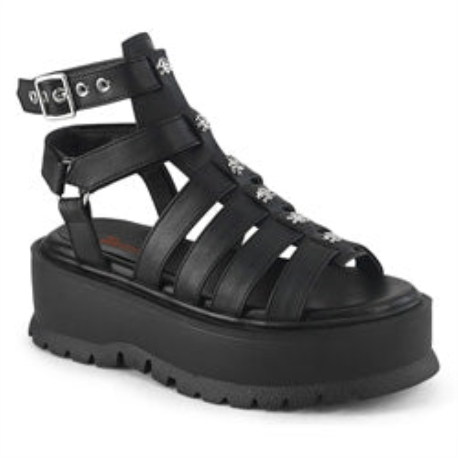 Slacker-18 Demonia Spain Cuero Vegano Negro