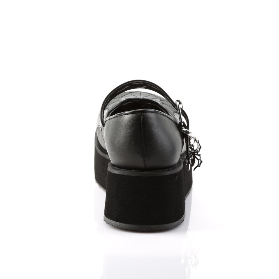 Sprite-05 Demonia España Cuero Vegano Negro-charol Negro