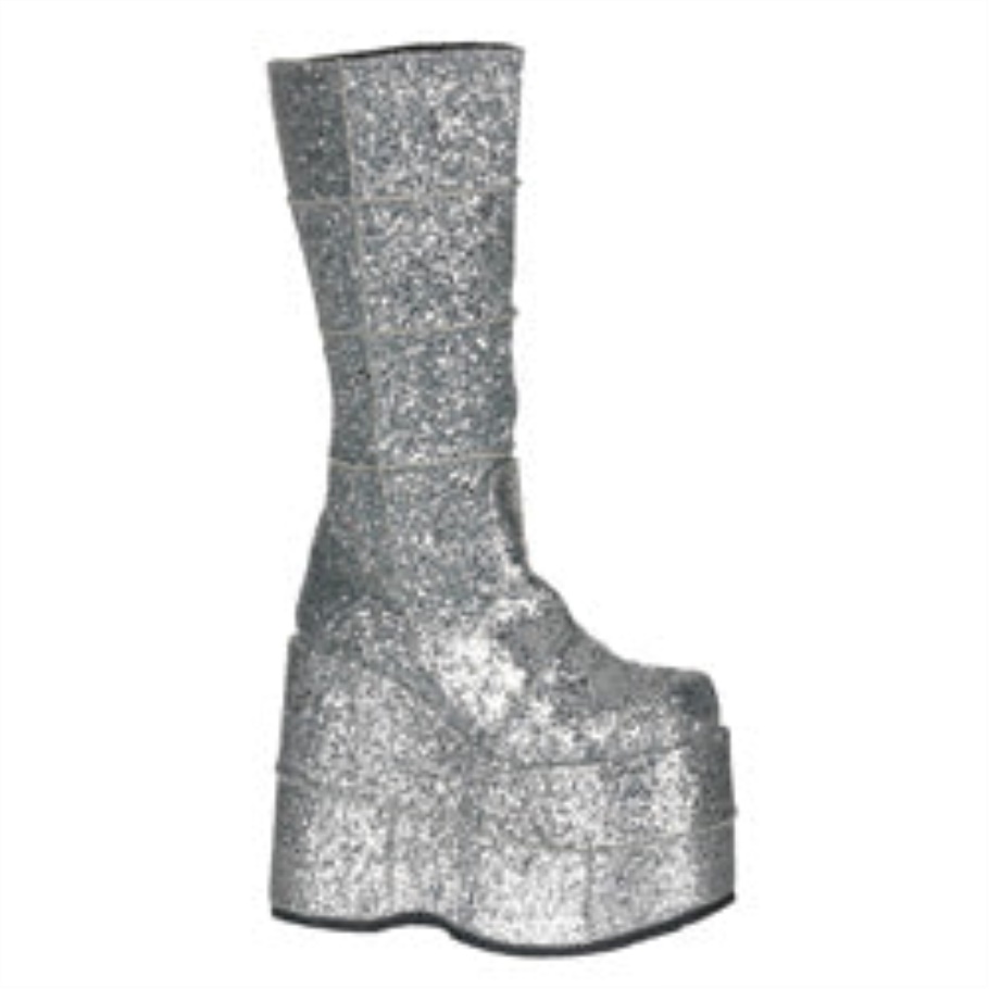 Stack-301g Demonia Botas Plata Gltr