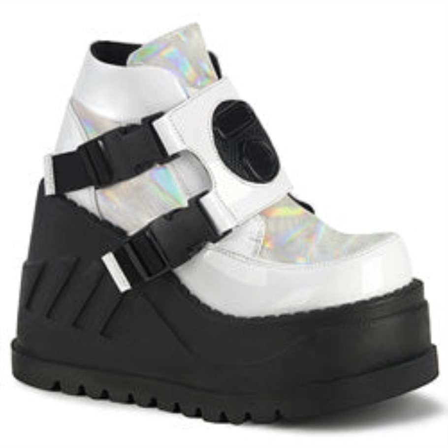 Stomp-15 Botas Demonia Blanco Charol-multi
