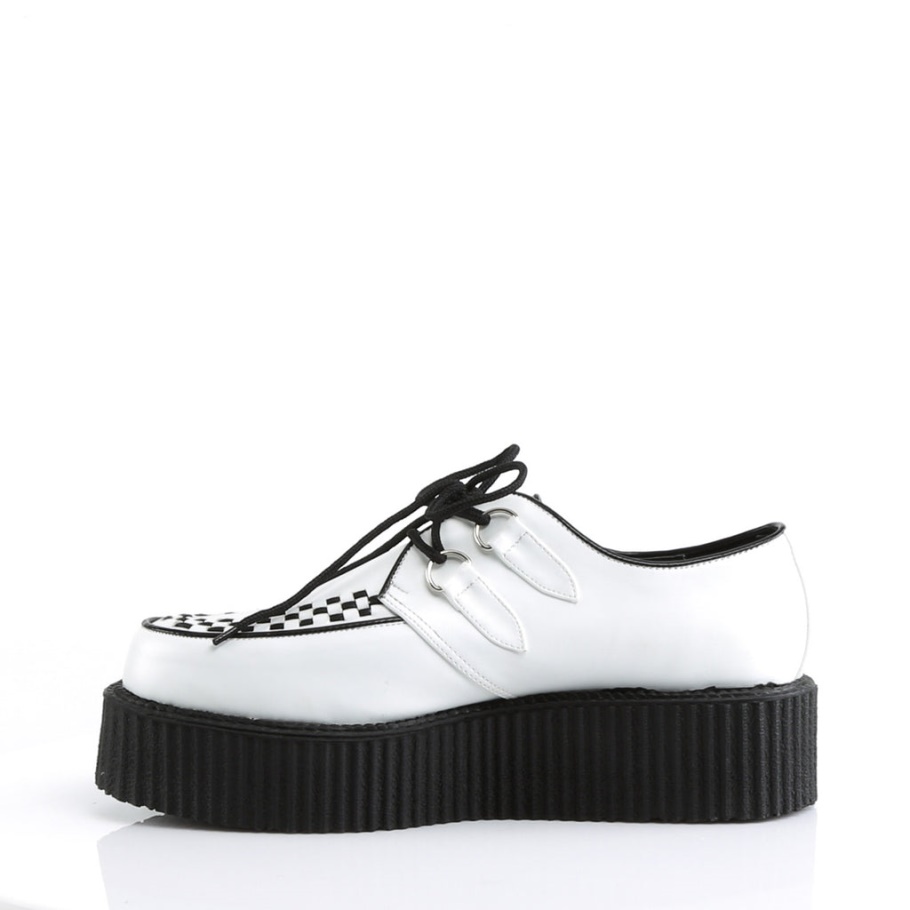 V-creeper-502 Cuero Vegano Blanco Demonia España