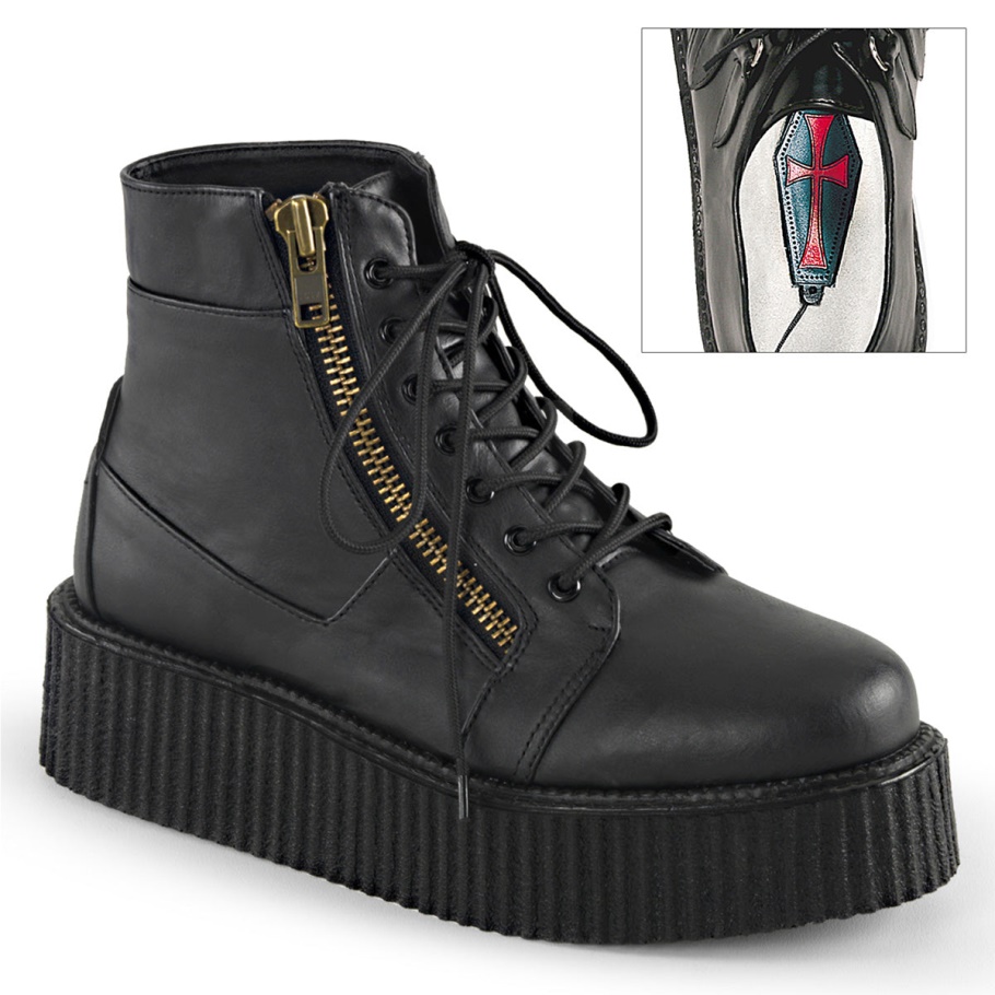 V-creeper-571 Cuero Vegano Negro Demonia España