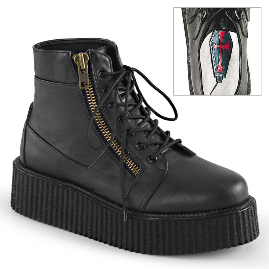 V-creeper-571 Cuero Vegano Negro Demonia España