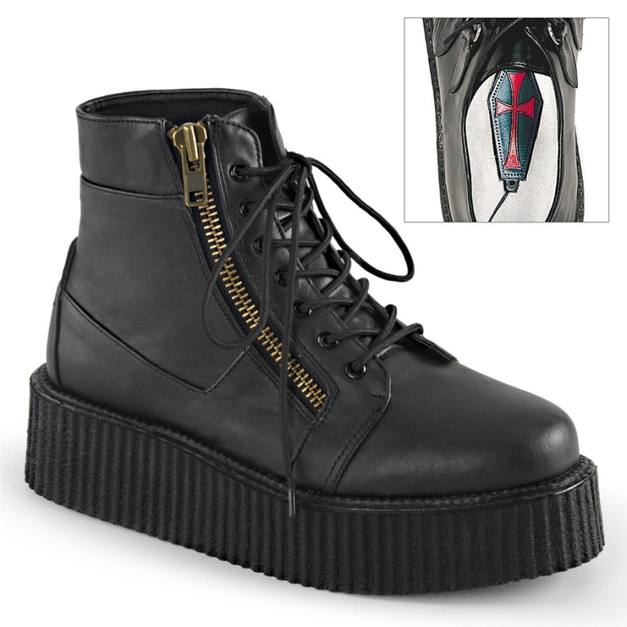 V-creeper-571 Cuero Vegano Negro Demonia España