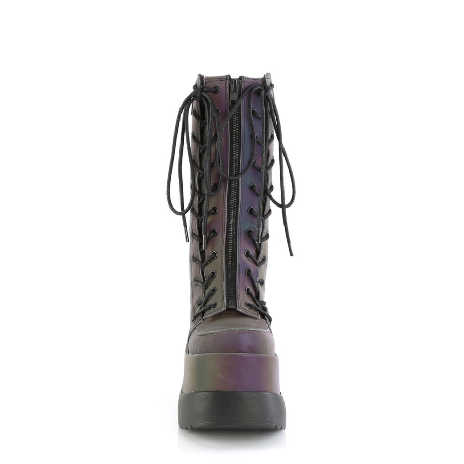 Void-118 Demonia Botas Verde Multi Reflectante